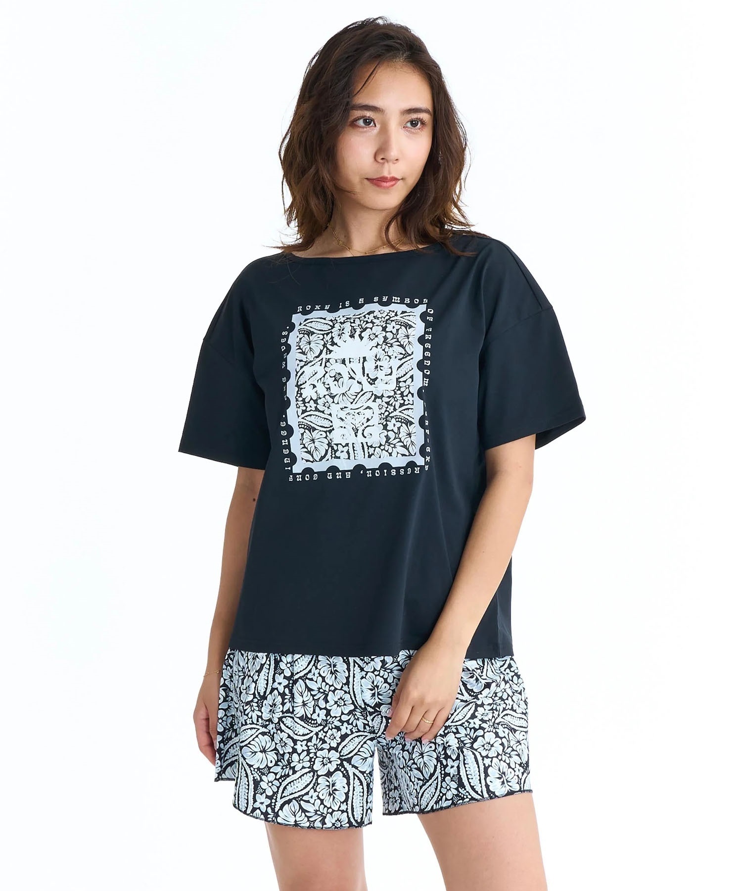 ROXY ロキシー 水着 3点セット ビキニ レディース ラッシュTシャツ