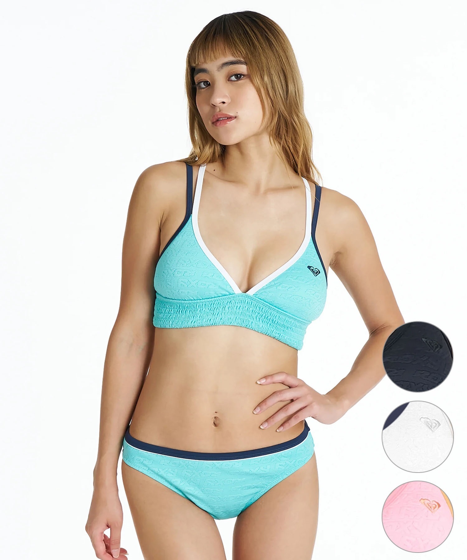 ROXY ロキシー 水着 ビキニ レディース レトロ ロゴ パイピング SURF
