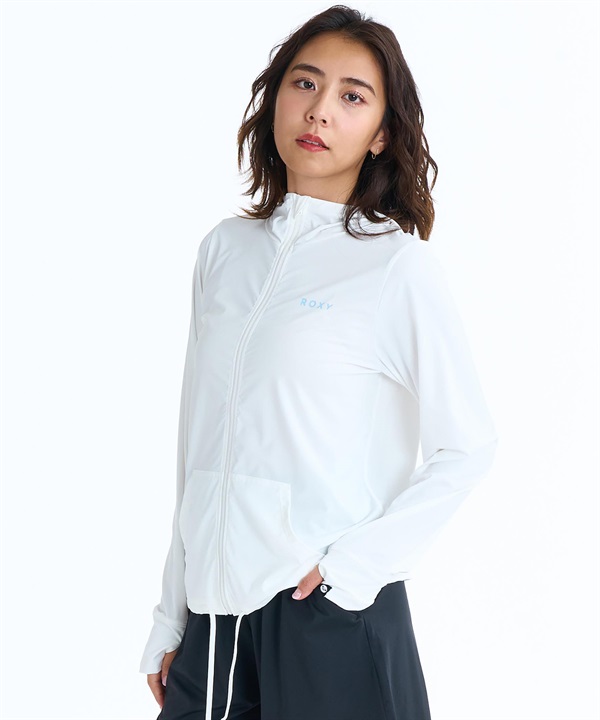ROXY ロキシー 水着 ラッシュガード ジップアップ パーカー レディース 水陸両用 AUROLA UVケアラッシュガード RLY261031