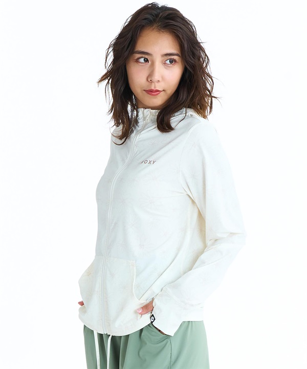 ROXY ロキシー 水着 ラッシュガード ジップアップ パーカー レディース 水陸両用 AUROLA UVケアラッシュガード RLY261031