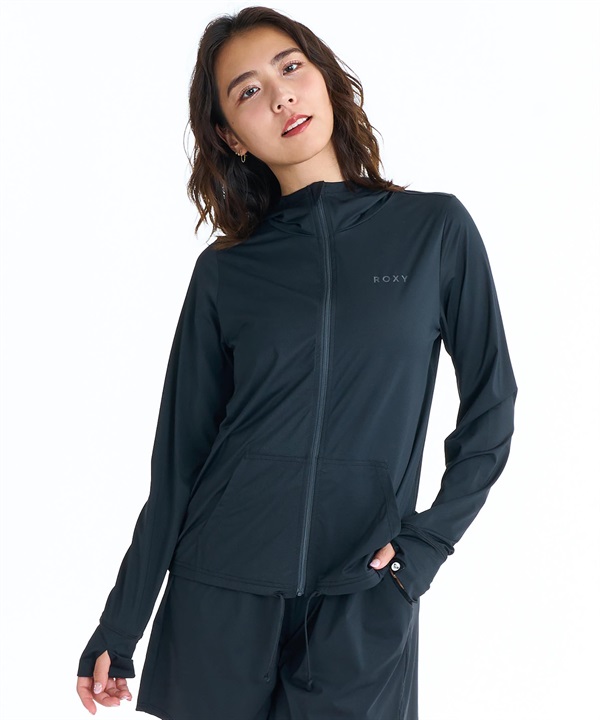 ROXY ロキシー 水着 ラッシュガード ジップアップ パーカー レディース 水陸両用 AUROLA UVケアラッシュガード RLY261031