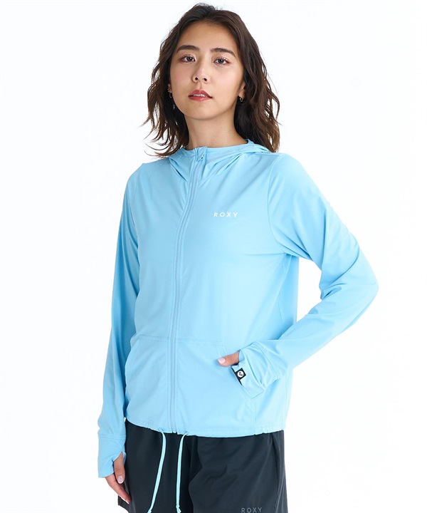 ROXY ロキシー 水着 ラッシュガード ジップアップ パーカー レディース 水陸両用 AUROLA UVケアラッシュガード RLY261031