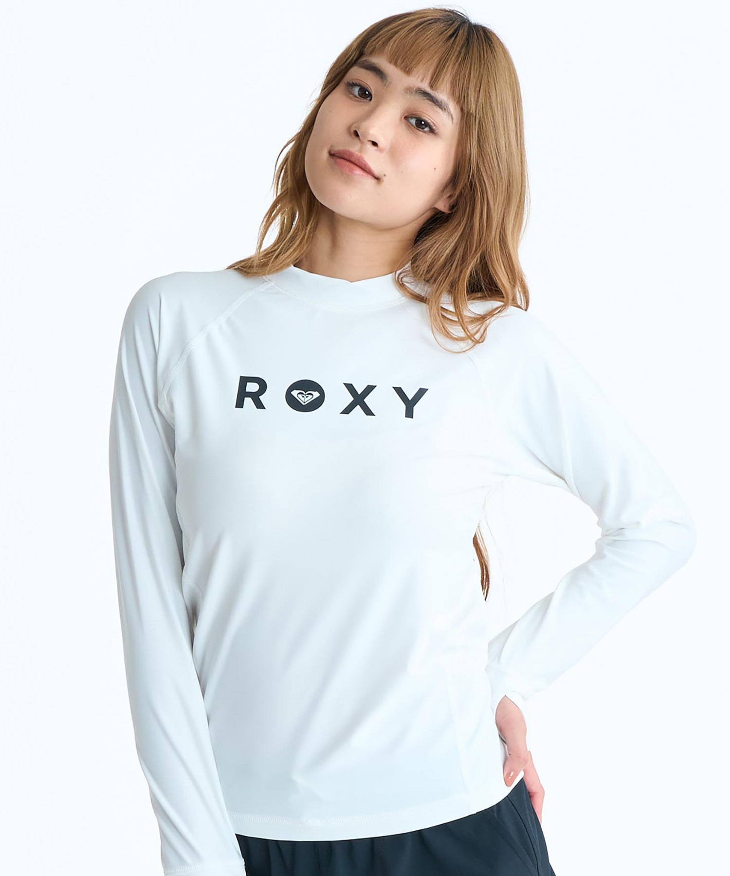 【新品】ROXY ロキシー　長袖　水陸両用　ラッシュガード S ROXY（ロキシー） ラッシュガード RASHIE L/S/ロキシー長袖ラッシュ