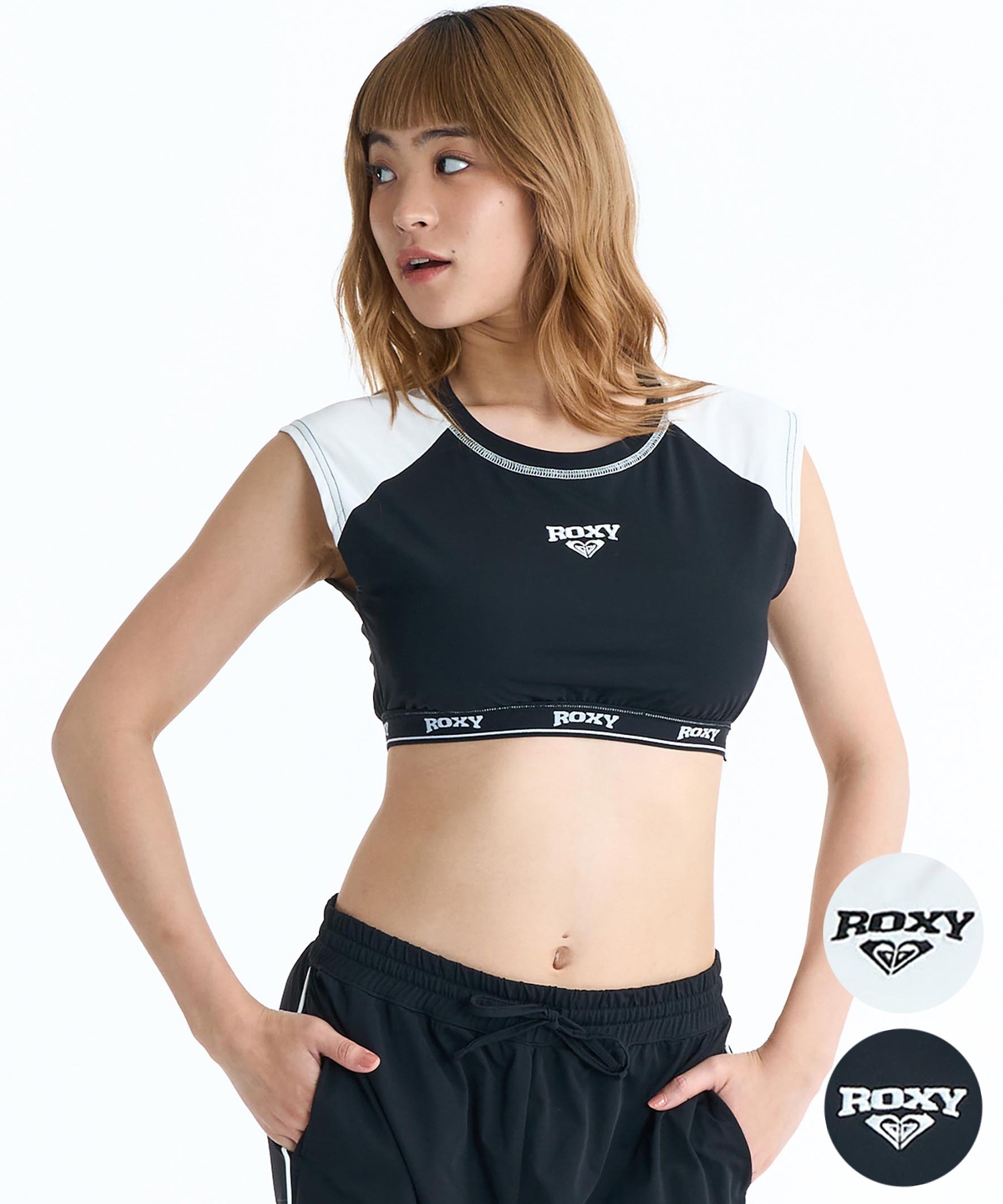ROXY ロキシー 半袖 Tシャツ レディース 水陸両用 SALTY SQUAD