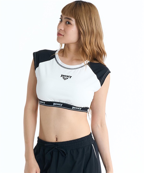 ROXY ロキシー 半袖 Tシャツ レディース 水陸両用 SALTY SQUAD ラッシュトップ RLY261046 UT