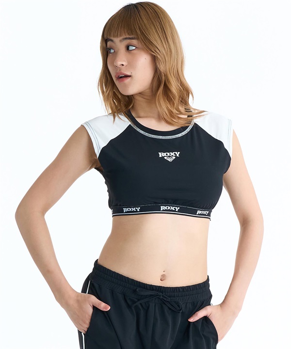 ROXY ロキシー 半袖 Tシャツ レディース 水陸両用 SALTY SQUAD ラッシュトップ RLY261046 UT