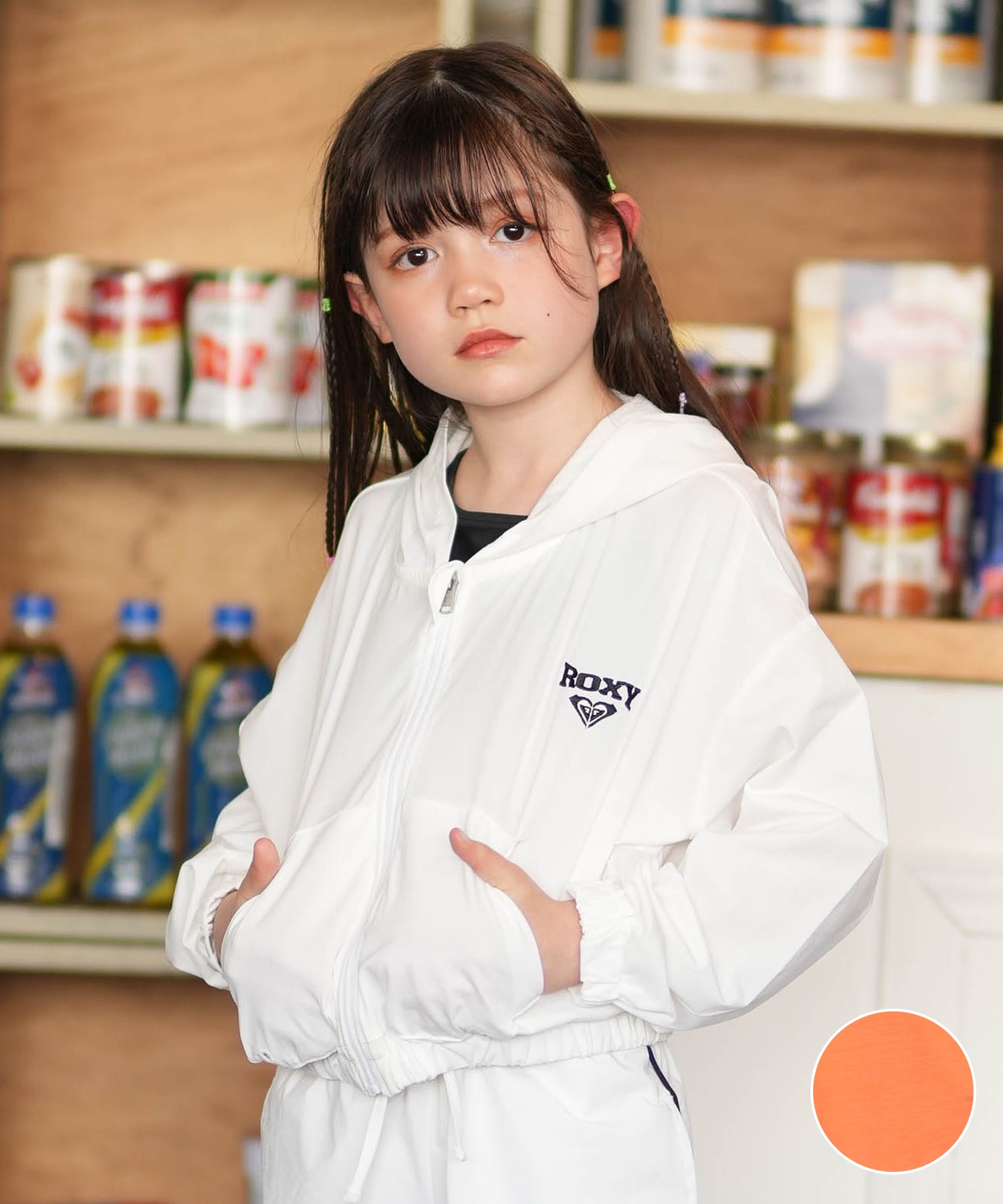 ROXY ロキシー ジャケット キッズ フードラッシュガード MINI SALTY