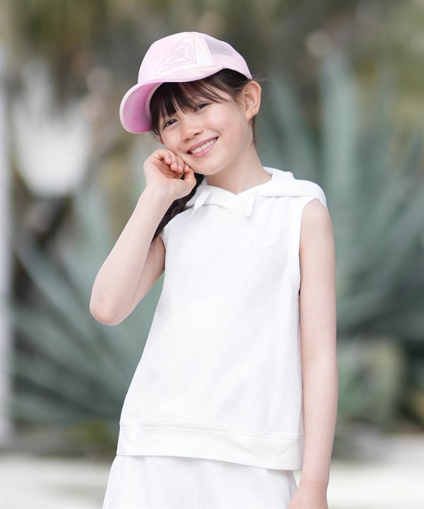 ROXY ロキシー タンクトップ プルオーバー パーカー キッズ ジュニア 子供 シンプル ワンポイント MINI SEASIDE BLUE P O TLY261654M