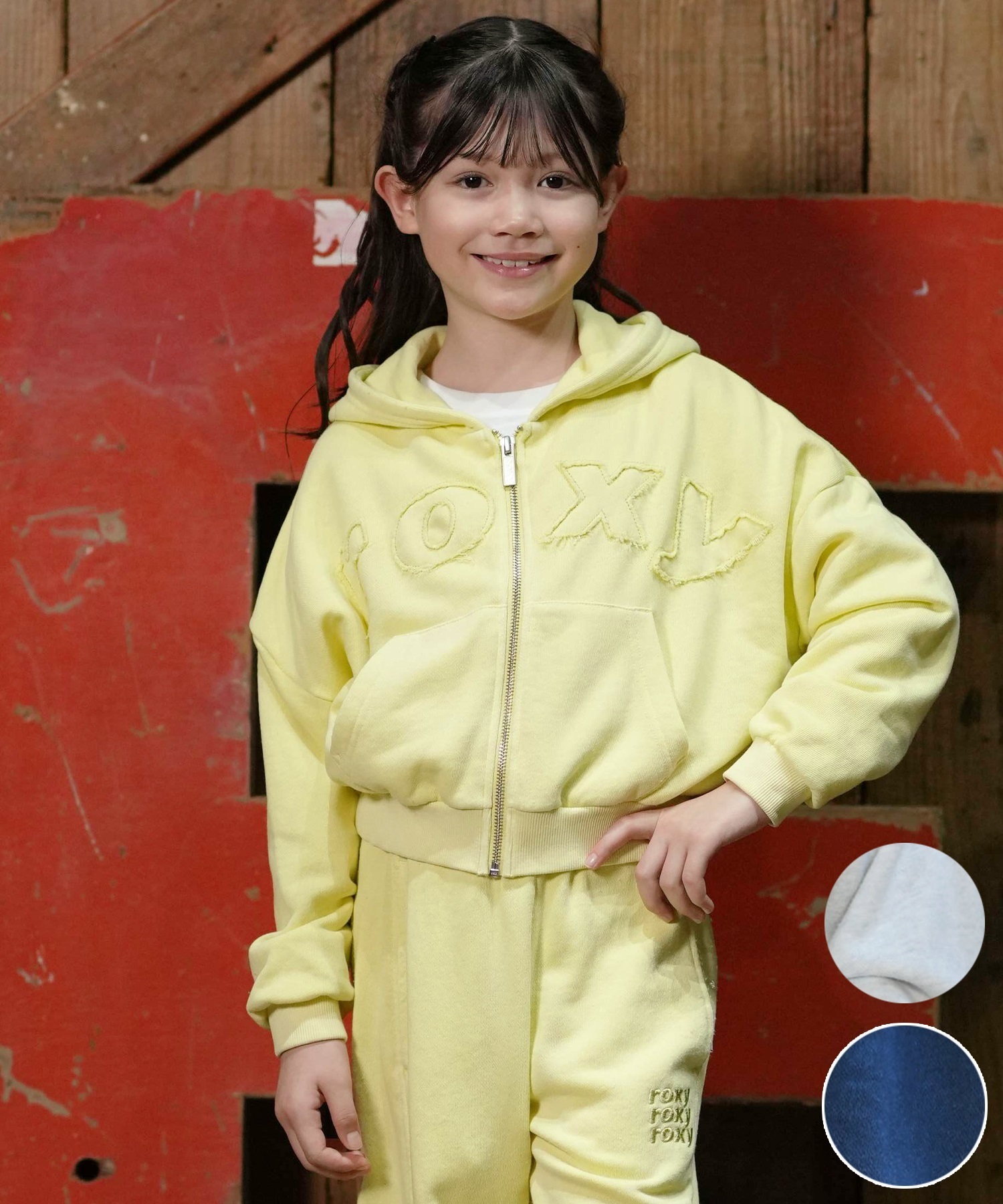 ROXY ロキシー ジップアップ パーカー フーディー キッズ 子供 MINI