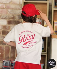 ROXY ロキシー 半袖 Tシャツ キッズ ジュニア 子供 女の子 MINI ROXY WITH HEART Tシャツ TST261117(BBK-130cm)