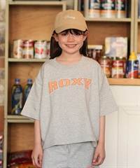 ROXY ロキシー 半袖 Tシャツ キッズ 裏毛 MINI WAVE CLUB S STEE TST261659M ムラサキスポーツ限定(HER-130cm)