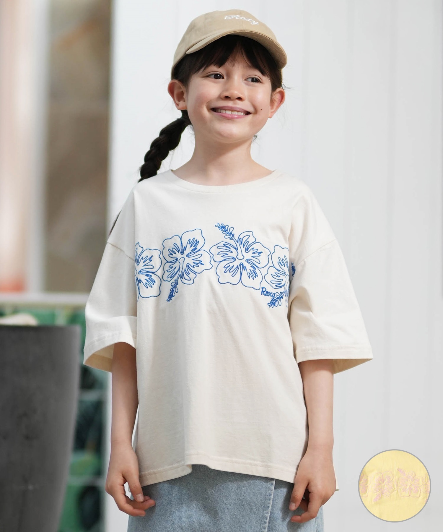 ROXY ロキシー 半袖 Tシャツ キッズ ジュニア MINI BREAK LINE