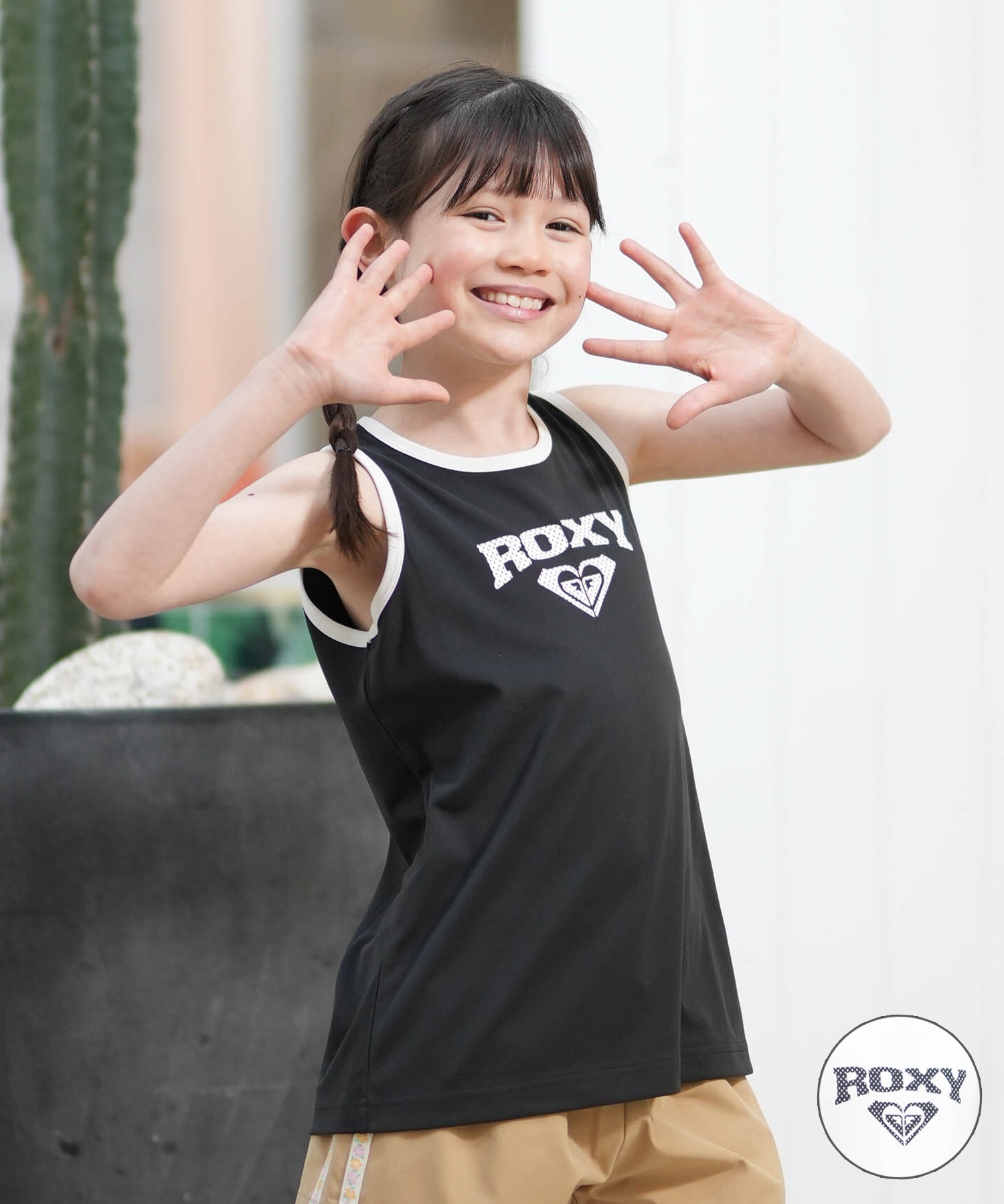 ROXY ロキシー タンクトップ キッズ ジュニア 子供 ロゴ MINI WAVE
