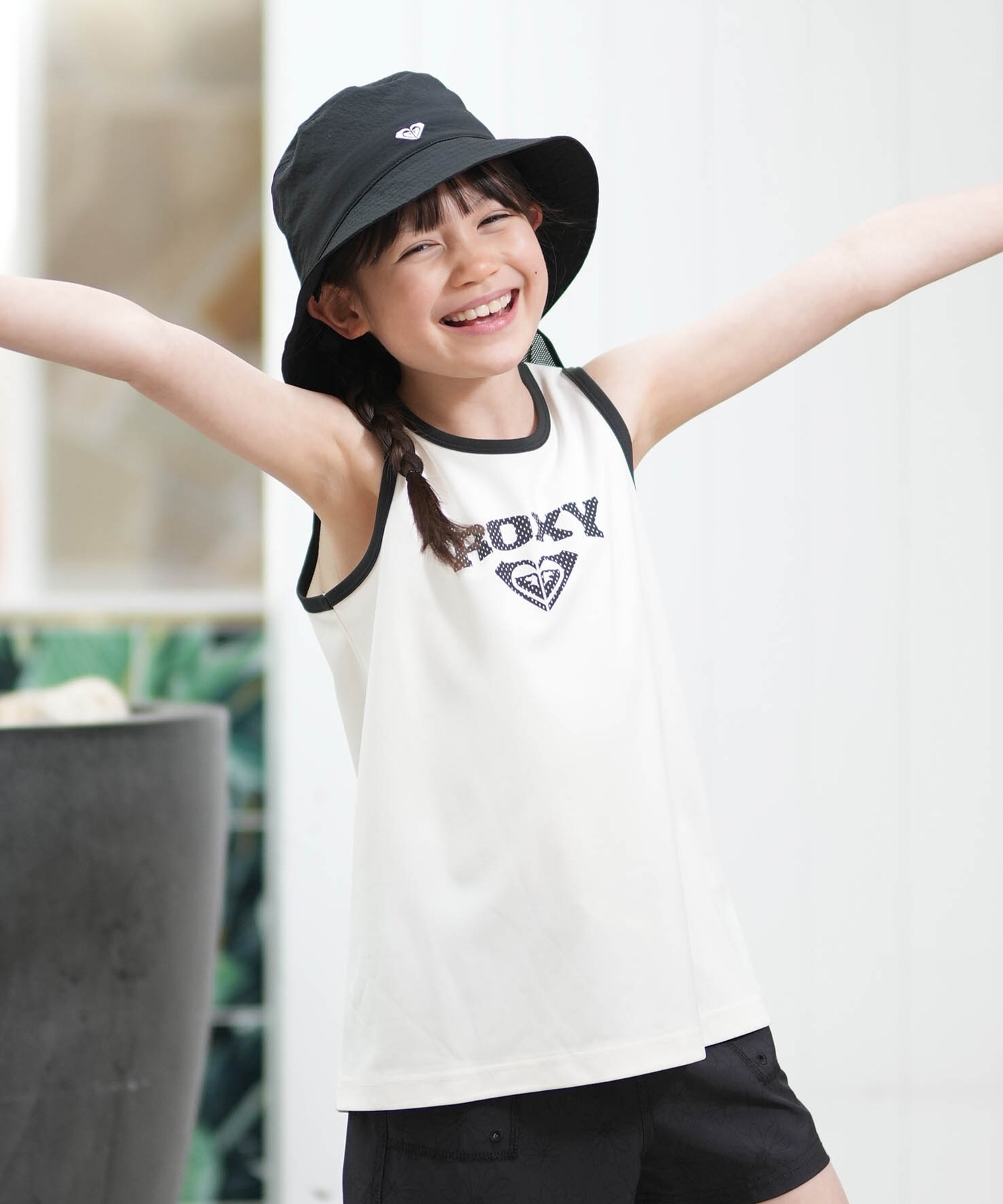 ROXY ロキシー タンクトップ キッズ ジュニア 子供 ロゴ MINI WAVE