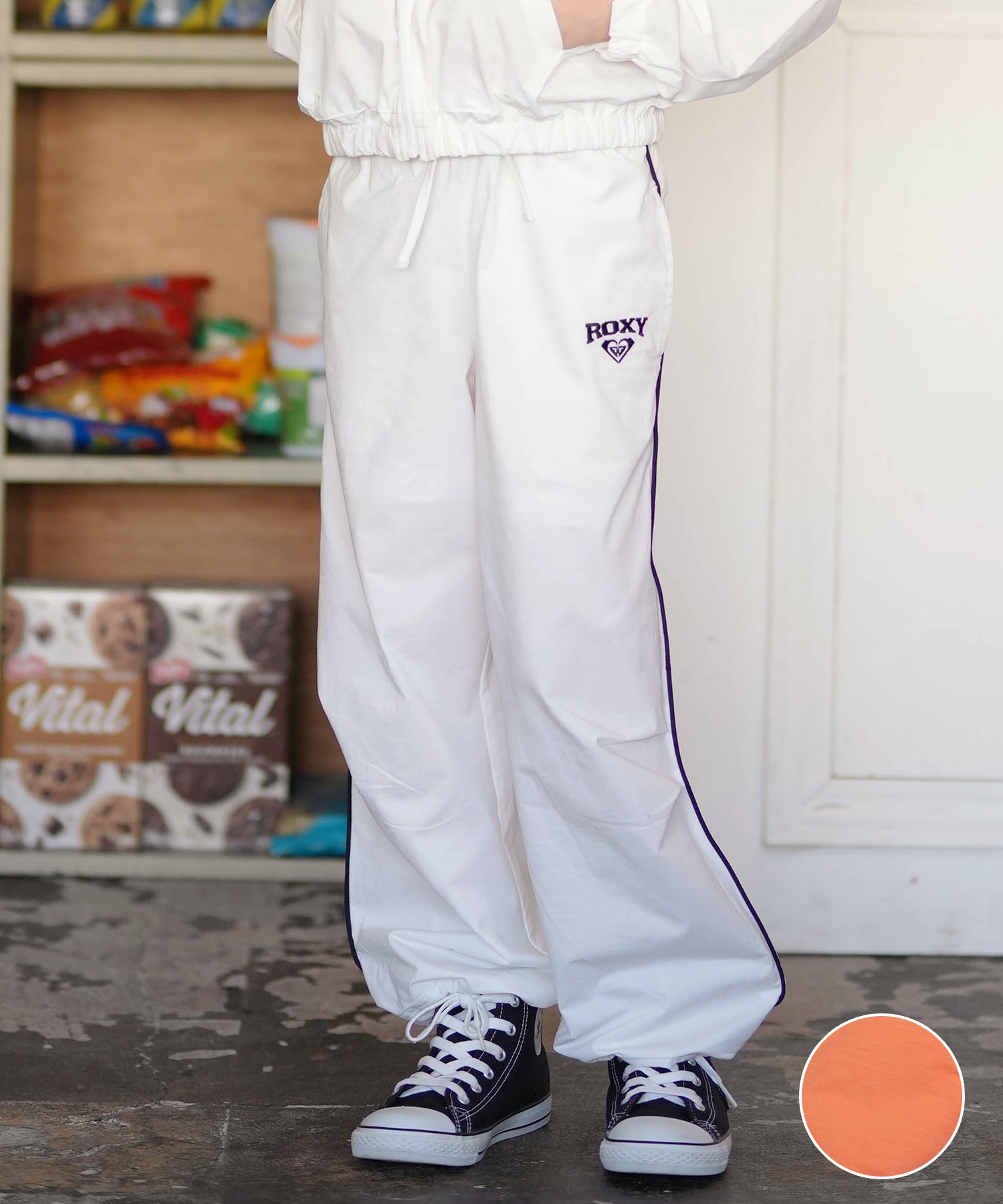 ROXY ロキシー ロングパンツ キッズ ラッシュガード MINI SALTY SQUAD PANTS TLY261653M(ORG-130cm)