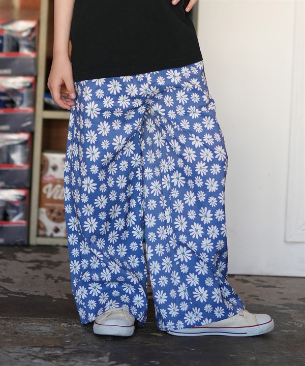 ROXY ロキシー ロングパンツ キッズ ジュニア 子供 ワイドパンツ MINI FLOWER SOUL TPT261662M ムラサキスポーツ限定