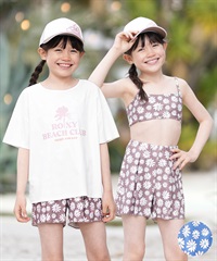 ROXY ロキシー 水着 セット キッズ 子供 女の子 3点セット PEAKDAY