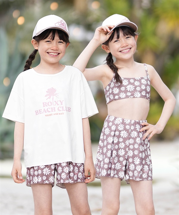 ROXY ロキシー 水着 セット キッズ 子供 女の子 3点セット PEAKDAY TSW261102