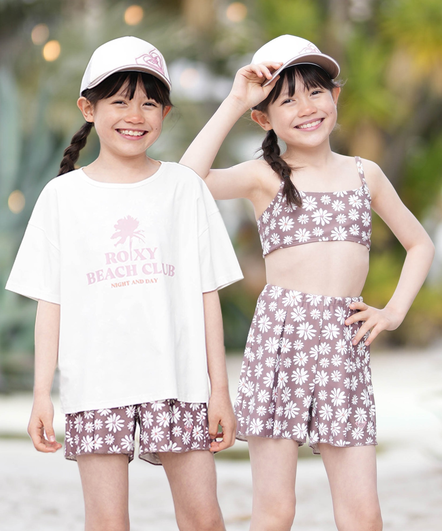 【たそ】organiczoo Beach Rompersとhat2点セット organic zoo - Copper Stripes Beach Romper | UANDEL