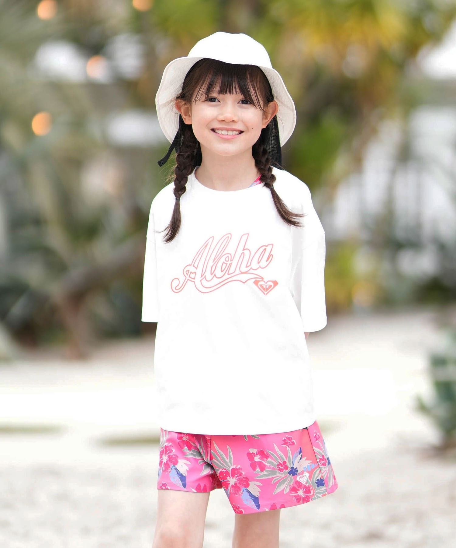 ROXY ロキシー 水着 3点セット キッズ ジュニア 子供 水陸両用