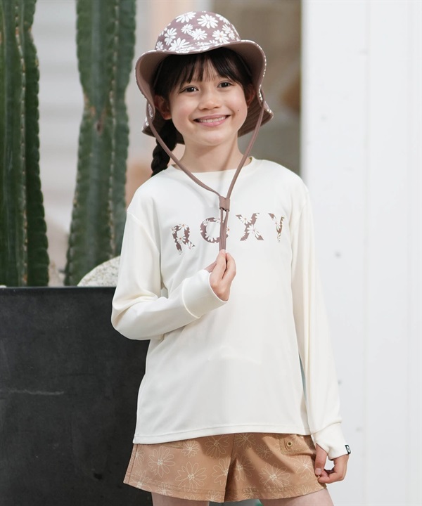 ROXY ロキシー キッズ ジュニア 子供 水着 ラッシュガード 長袖 Tシャツ ロンT 水陸両用 SPLASHY L S TLY261108