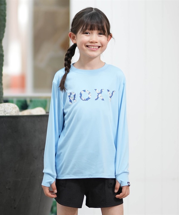 ROXY ロキシー キッズ ジュニア 子供 水着 ラッシュガード 長袖 Tシャツ ロンT 水陸両用 SPLASHY L S TLY261108