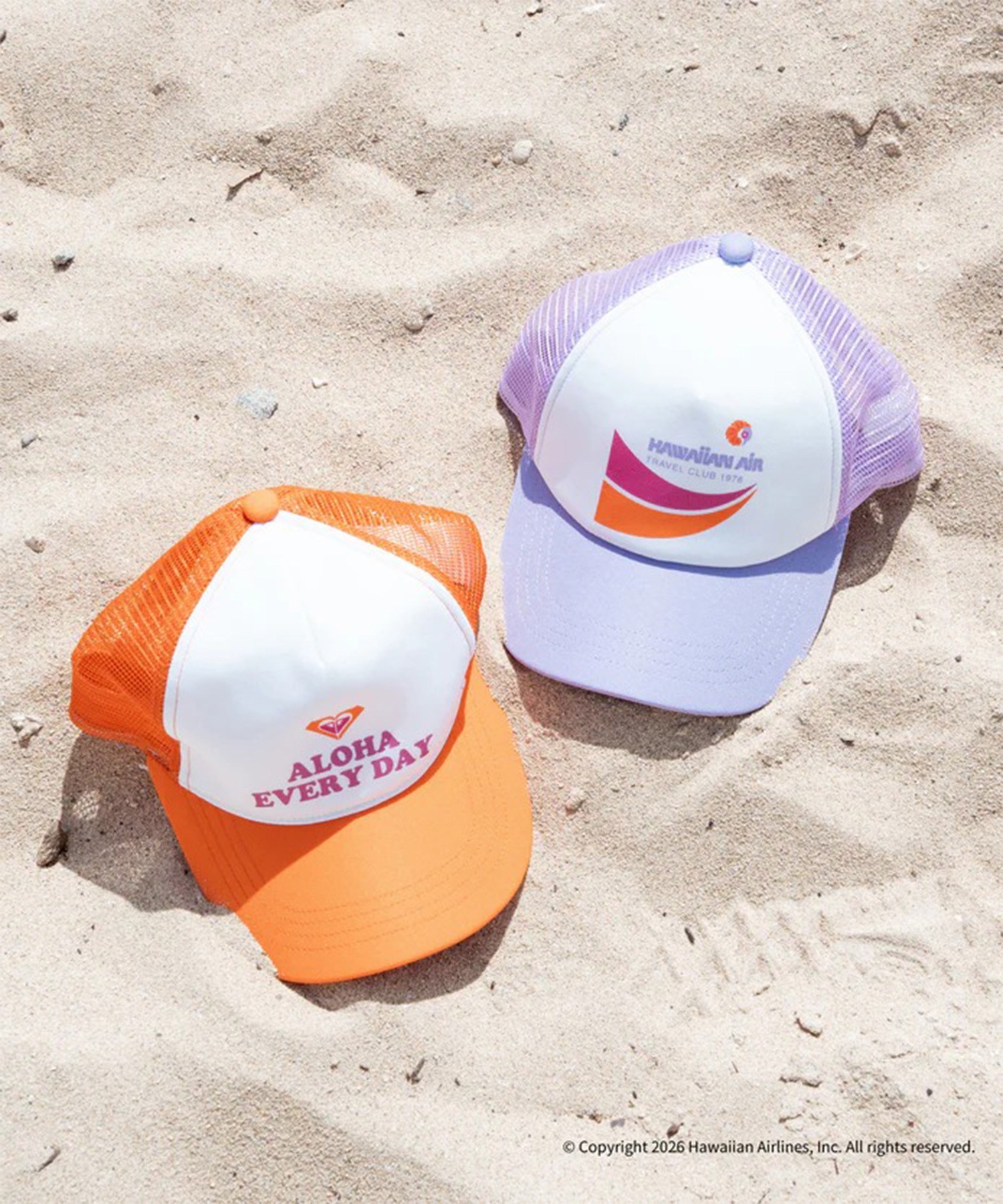ROXY ロキシー HAWAIIAN AIRLINES コラボ キャップ メッシュ HAWAIIAN