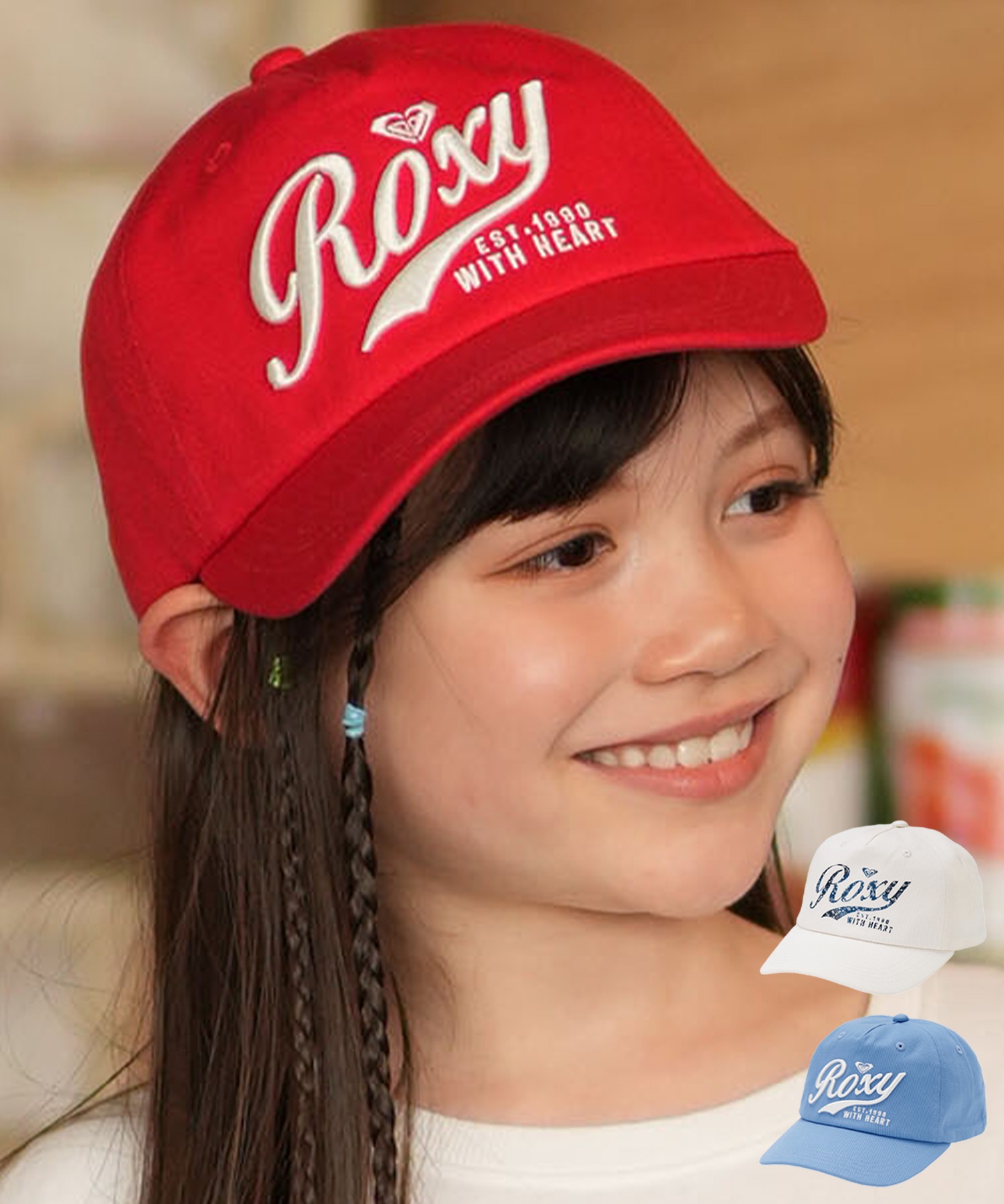 ROXY ロキシー キャップ キッズ 子供 MINI ROXY WITH HEART キャップ