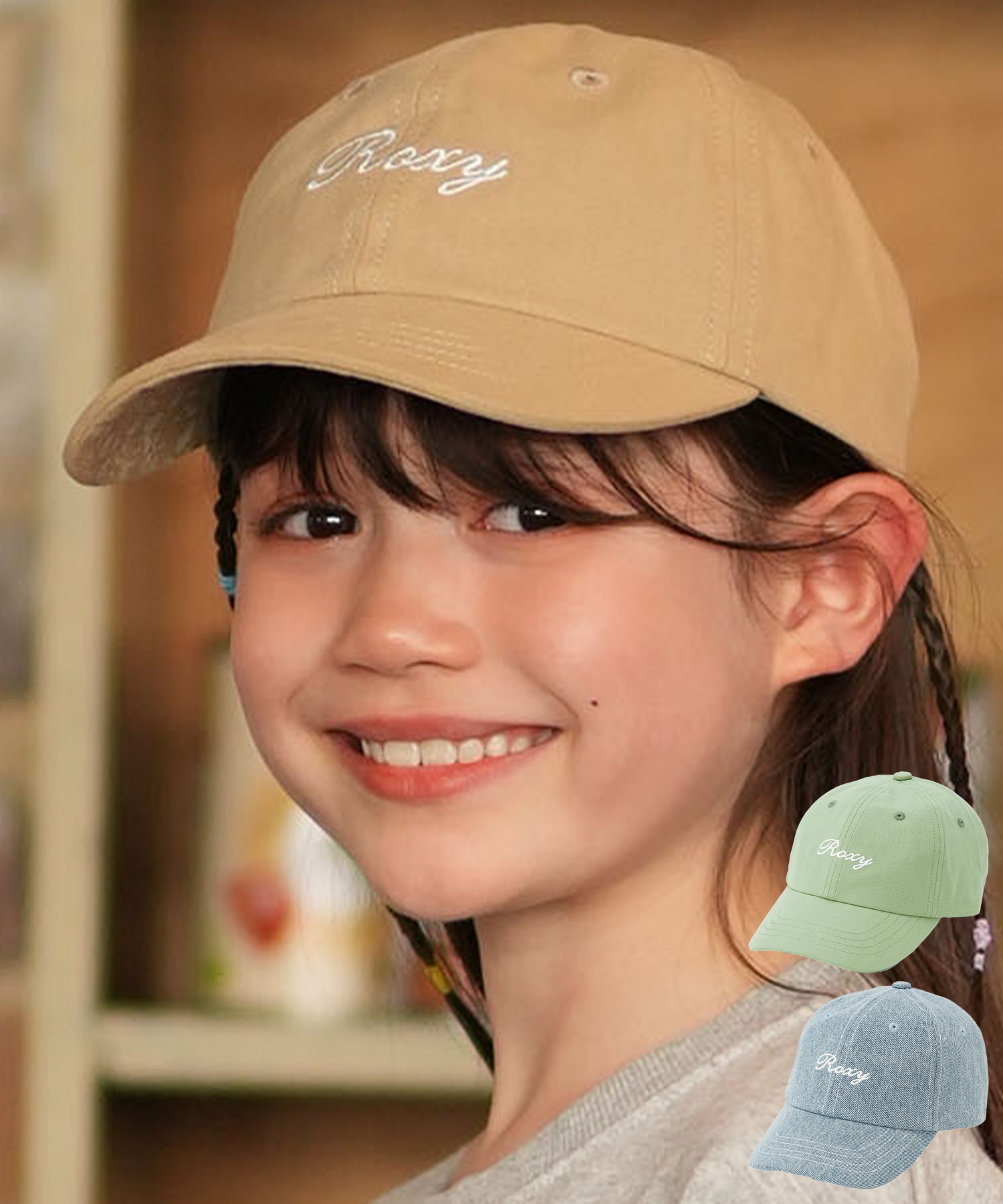 ROXY ロキシー キャップ キッズ 子供 MINI SANDLINE CAP TCP261122(BEG-FREE)