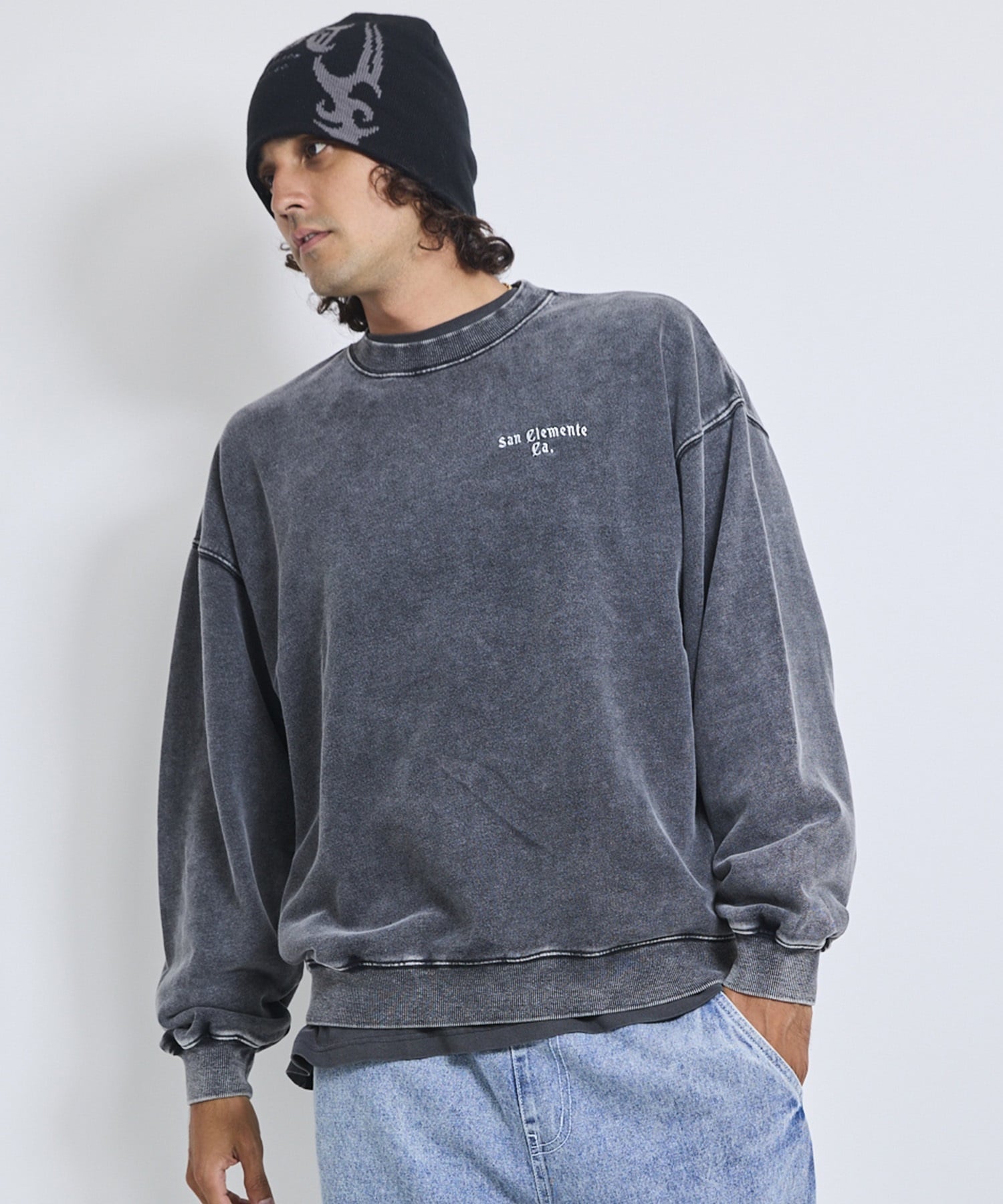 LOST ロスト トレーナー スウェット メンズ 裏毛 CROSSED CREW SWEAT