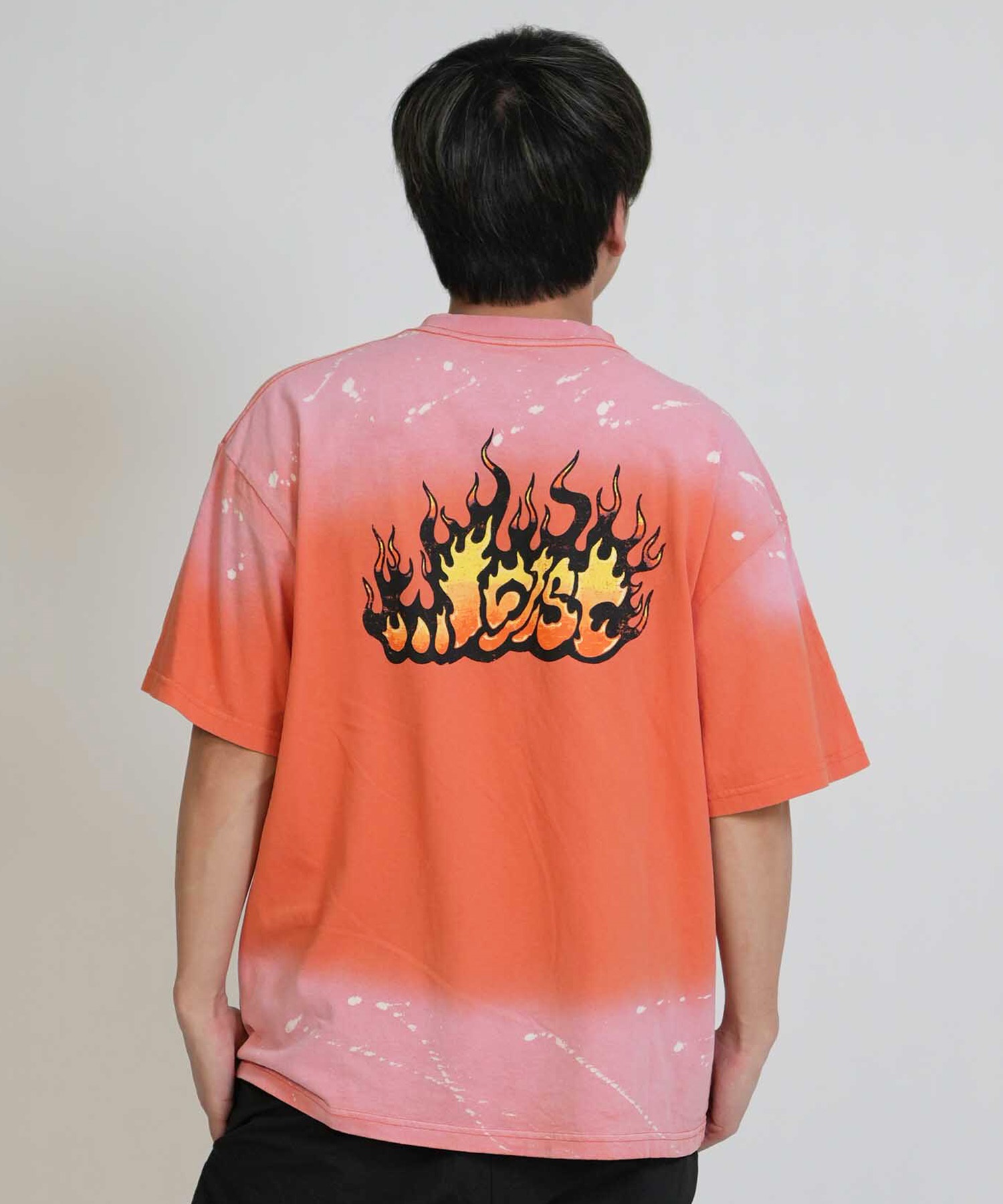 LOST ロスト 半袖 Tシャツ メンズ バックプリント FLAME LAM TEE LM6S