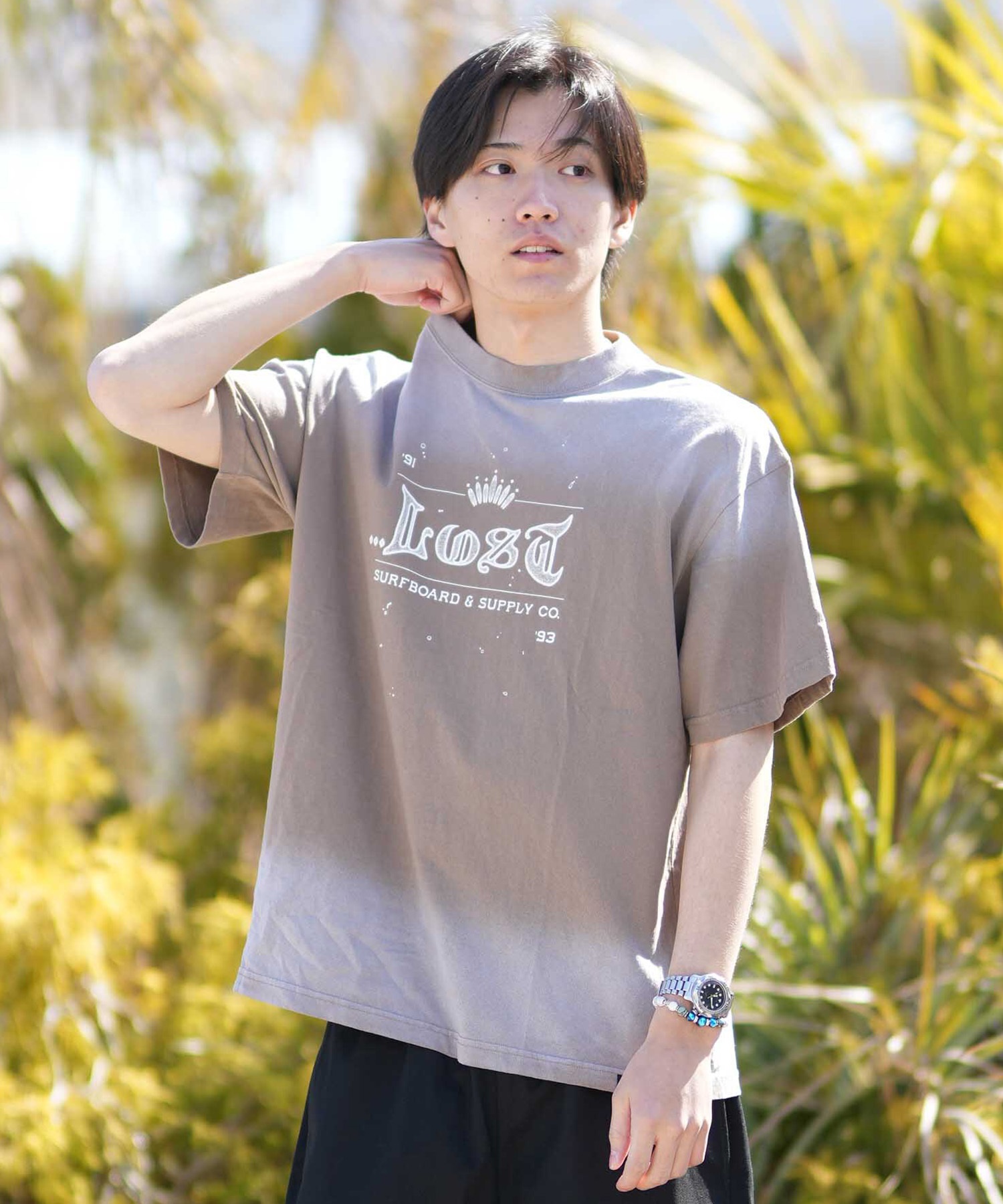 LOST ロスト 半袖 Tシャツ メンズ サーフTシャツ KING SKULLY TEE LM6S