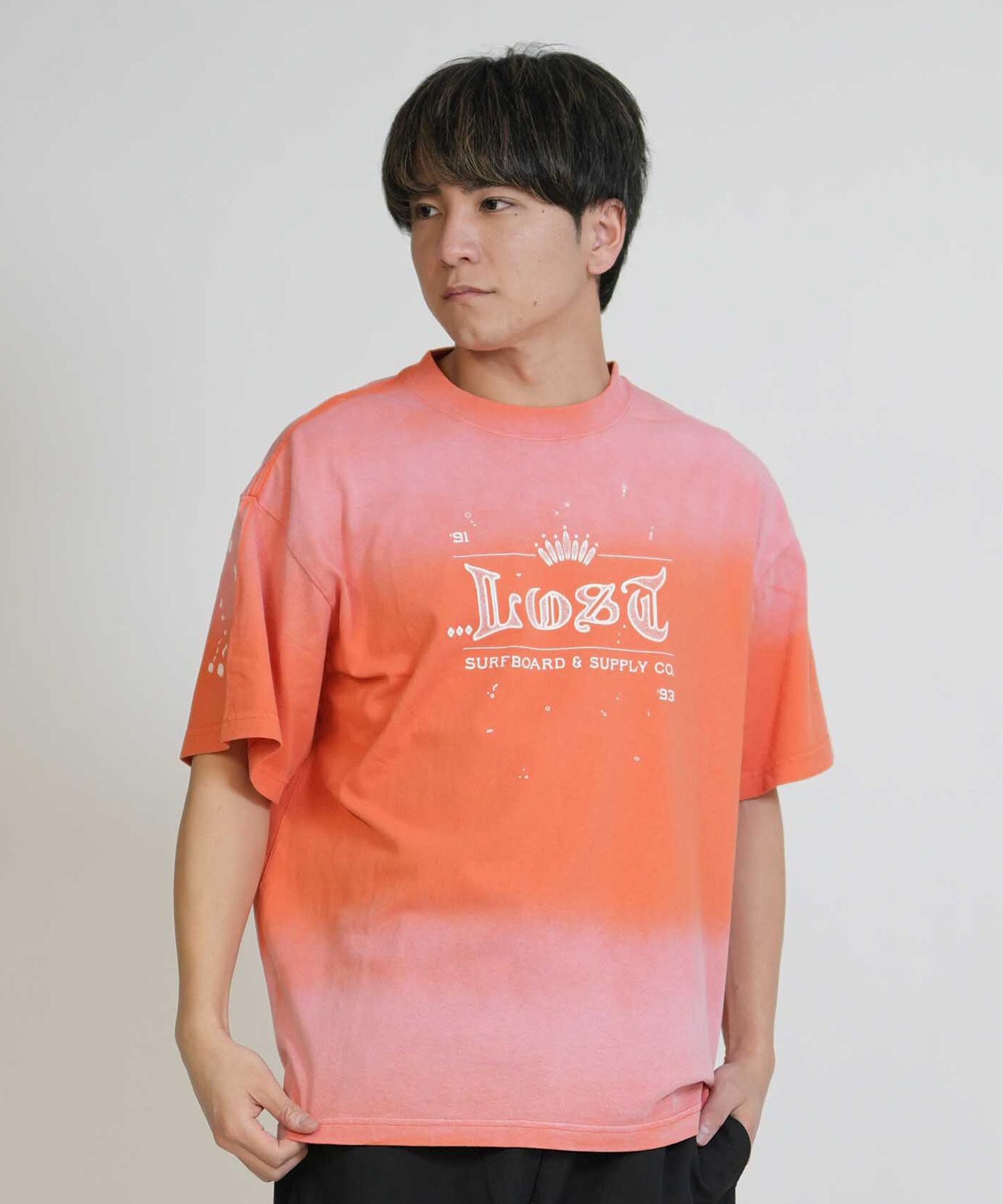 LOST ロスト 半袖 Tシャツ メンズ サーフTシャツ KING SKULLY TEE LM6S