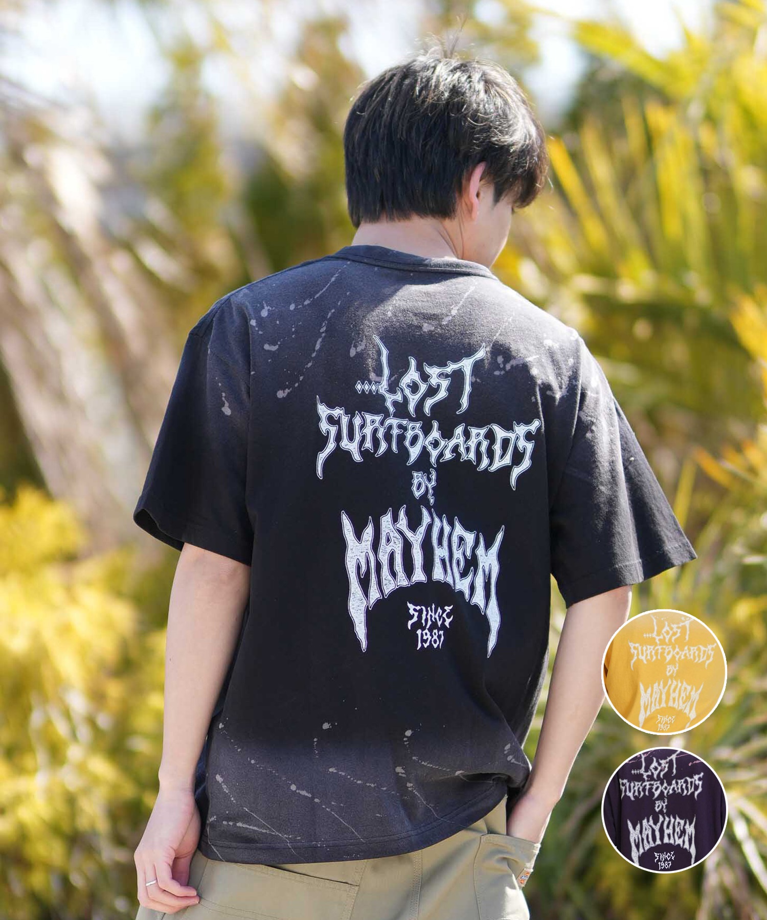 LOST ロスト 半袖 Tシャツ メンズ バックプリント MEYHEM SINCE 87 TEE