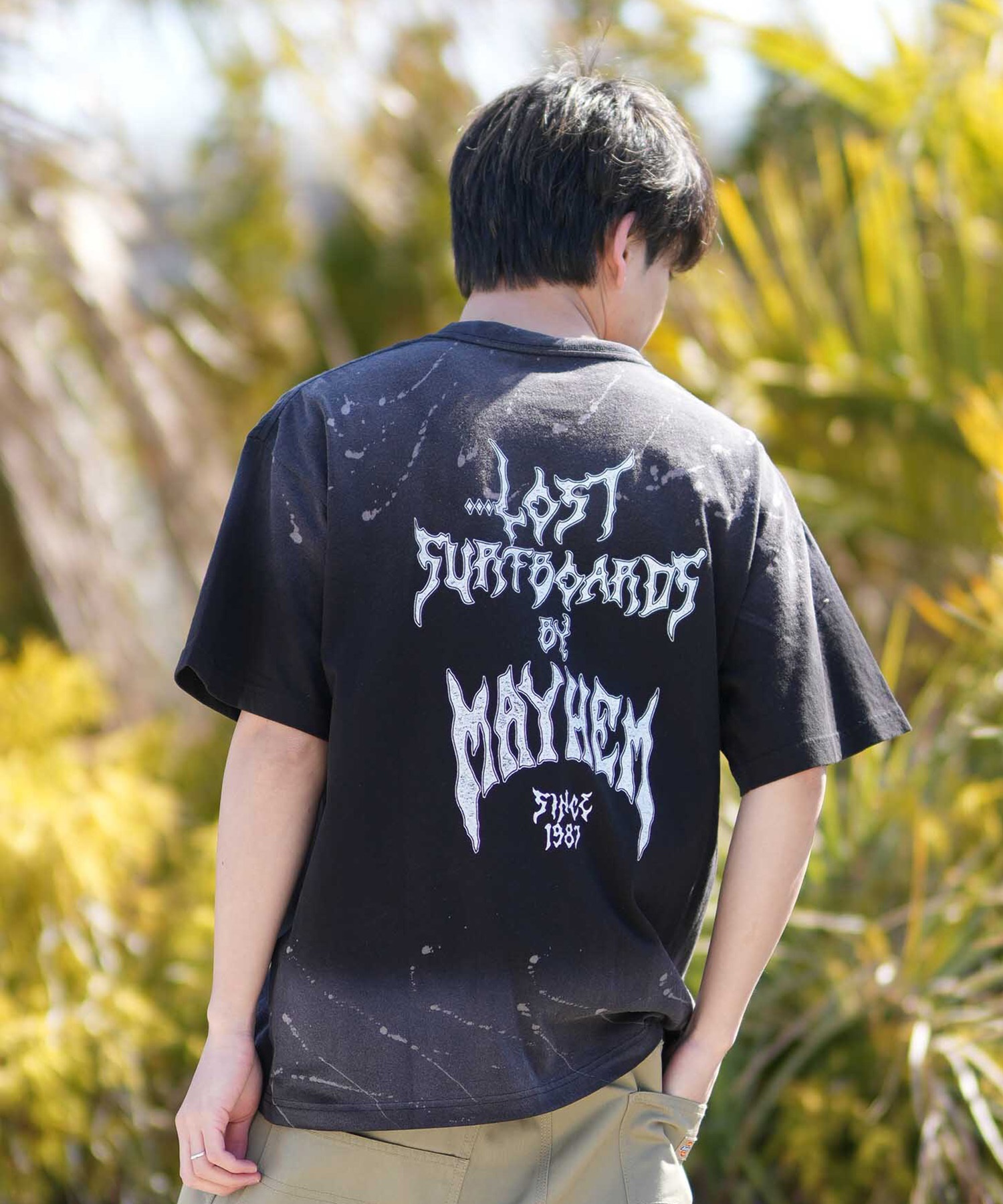 LOST ロスト 半袖 Tシャツ メンズ バックプリント MEYHEM SINCE 87 TEE