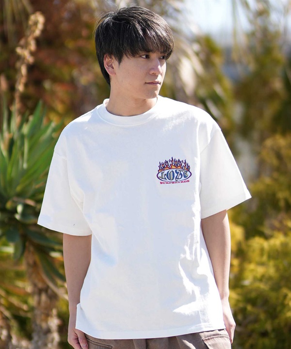 LOST ロスト 半袖 Tシャツ メンズ ロゴ FLAMER LOGO TEE LM6S-2107