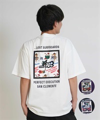 M3R LIFE③STYLE Tシャツ L.O.S.T flexwitme LOST ロスト 半袖 Tシャツ メンズ バックプリント MEYHEM FINE CURVES