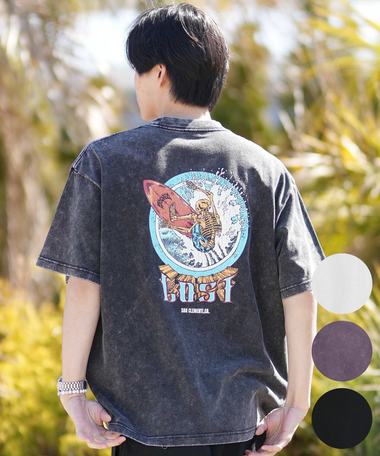 r*y様 極希少/非売品LLIS メタリリス プレミアムTシャツXLサイ lost ロスト 半袖 Tシャツ メンズ バックプリント AXIS TEE LM6S-2114