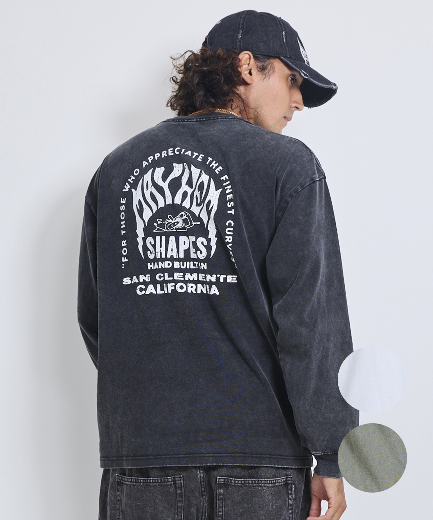 LOST ロスト 長袖 Tシャツ ロンT メンズ バックプリント MEYHEM SHAPES
