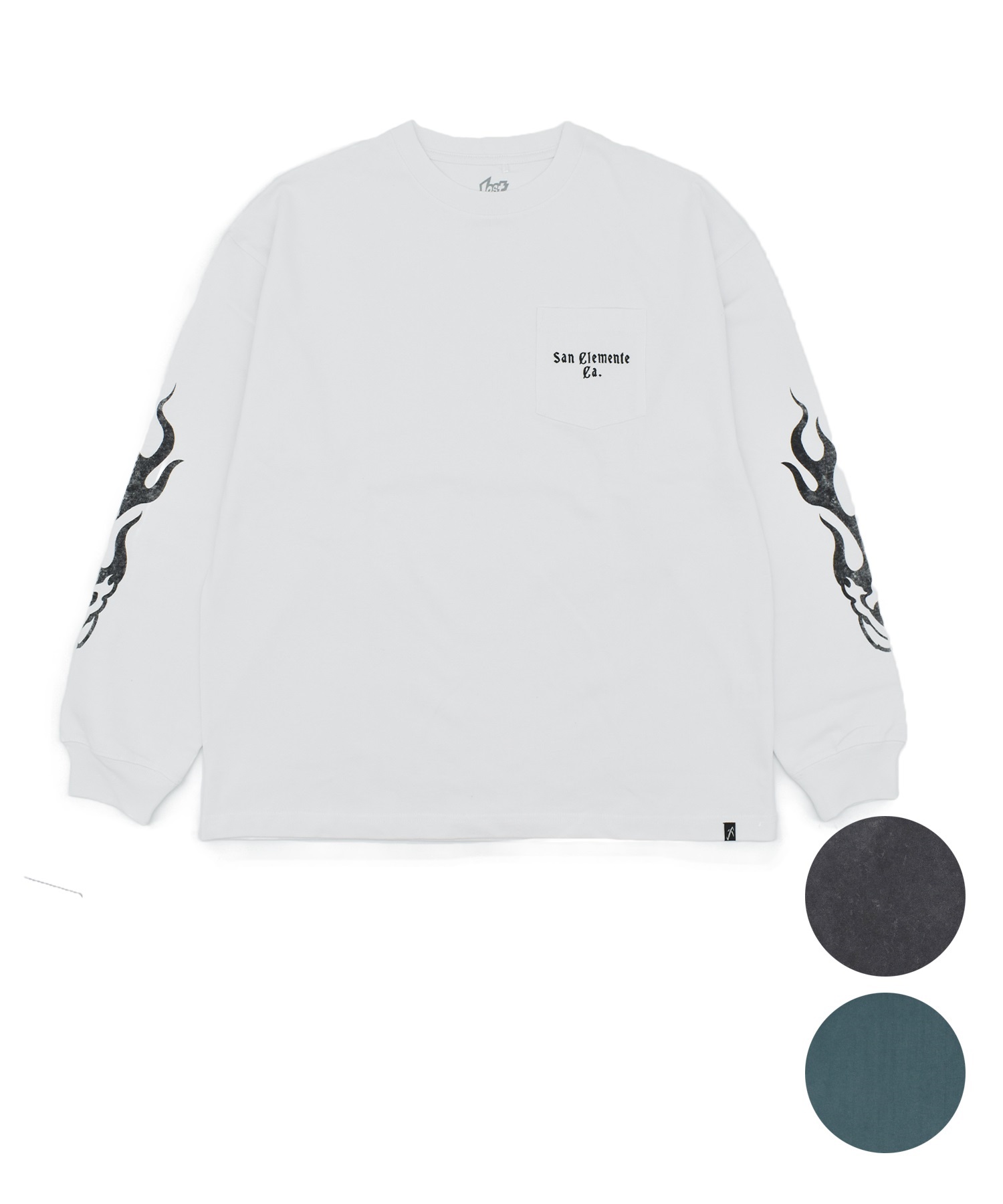 LOST ロスト 長袖 Tシャツ ロンT メンズ FLAME LS TEE LM6F-2202