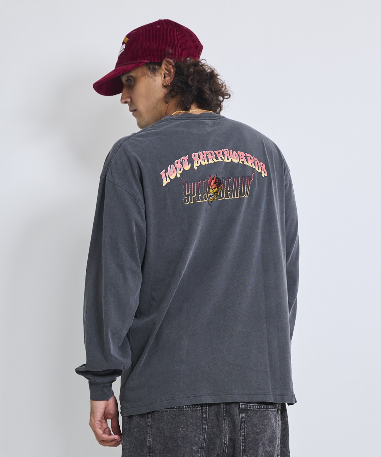LOST ロスト 長袖 Tシャツ ロンT メンズ MAYHEM SPEED DEMON LS TEE