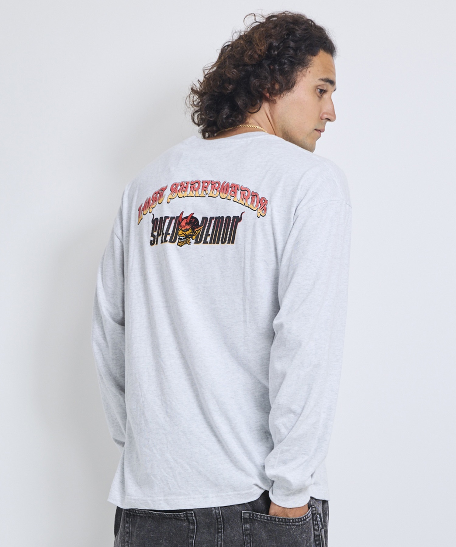 LOST ロスト 長袖 Tシャツ ロンT メンズ MAYHEM SPEED DEMON LS TEE