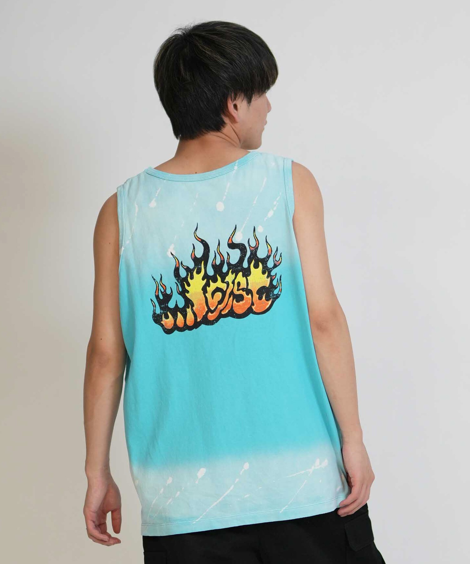 LOST ロスト タンクトップ メンズ バックプリント FLAME LAM TANK LM6S