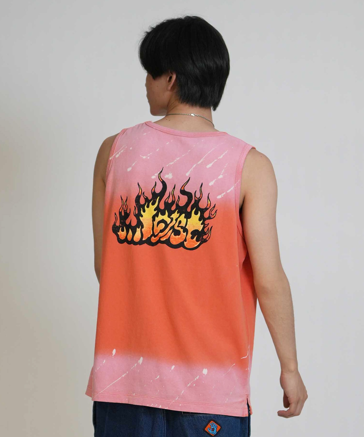 LOST ロスト タンクトップ メンズ バックプリント FLAME LAM TANK LM6S