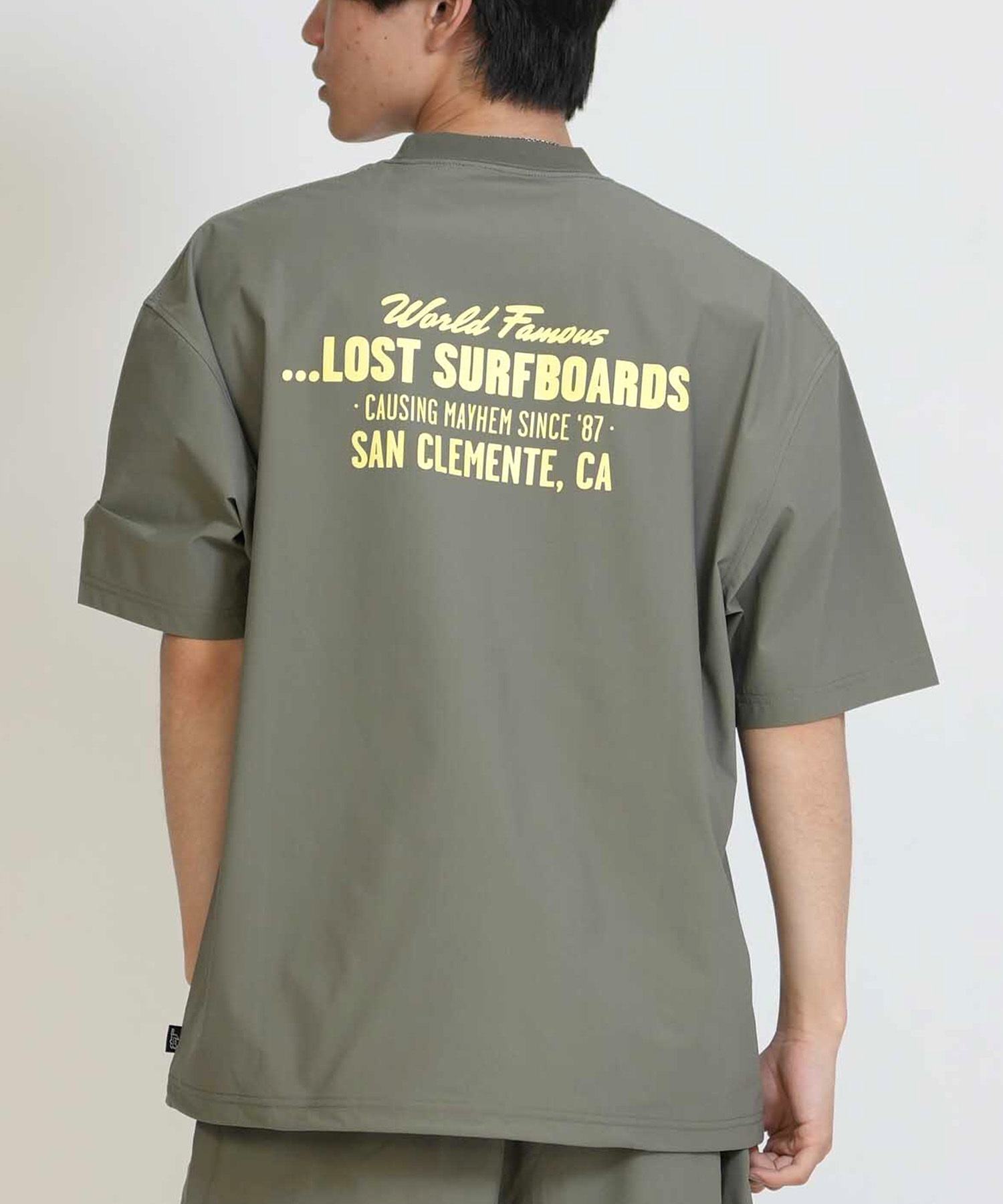 LOST ロスト 水着 ラッシュガード 半袖 Tシャツ メンズ UVカット 吸汗