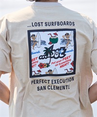 LOST ロスト 水着 ラッシュガード メンズ 半袖 Tシャツ UVカット 速乾 ストレッチ 水陸両用 LM6S-4304(CHINO-M)