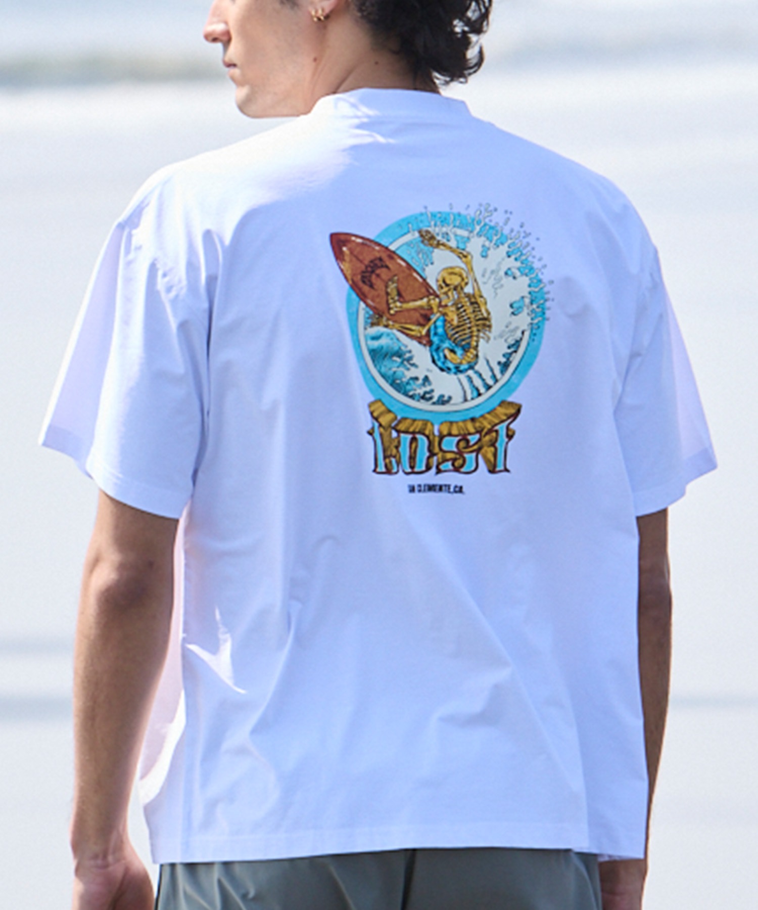 LOST ロスト 水着 ラッシュガード メンズ 半袖 Tシャツ UVカット 速乾