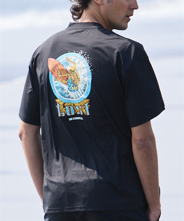 LOST ロスト 水着 ラッシュガード メンズ 半袖 Tシャツ UVカット 速乾 ストレッチ 水陸両用 LM6S-4305