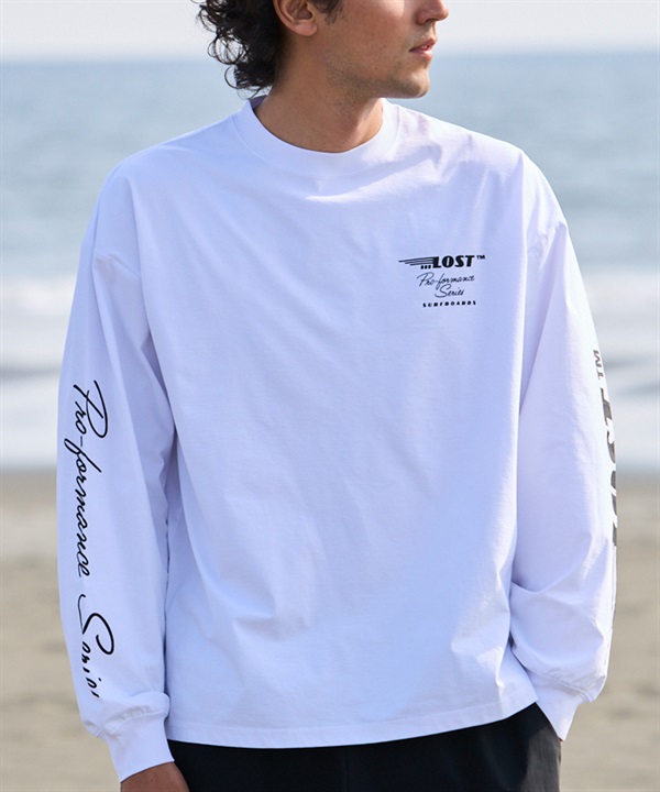 LOST ロスト 水着 ラッシュガード メンズ 長袖 Tシャツ ロンT UVカット 速乾 ストレッチ 水陸両用 LM6S-4306