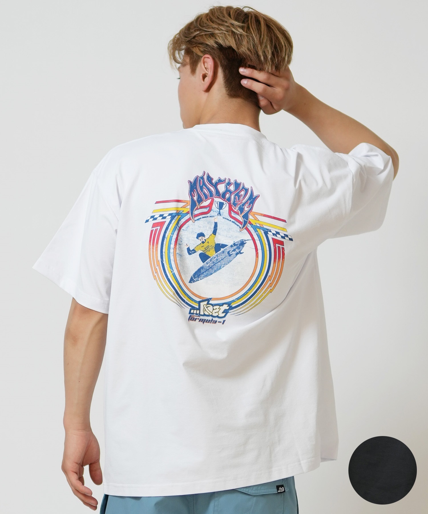 lost ロスト 水着 ラッシュガード 半袖 Tシャツ メンズ UVカット